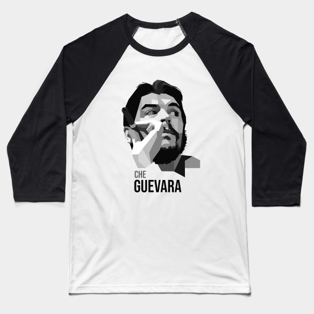 Che Guevara Baseball T-Shirt by mursyidinejad